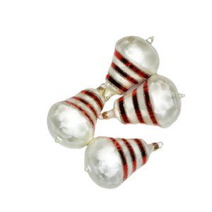 Vintage Candy Cane Striped Ornaments